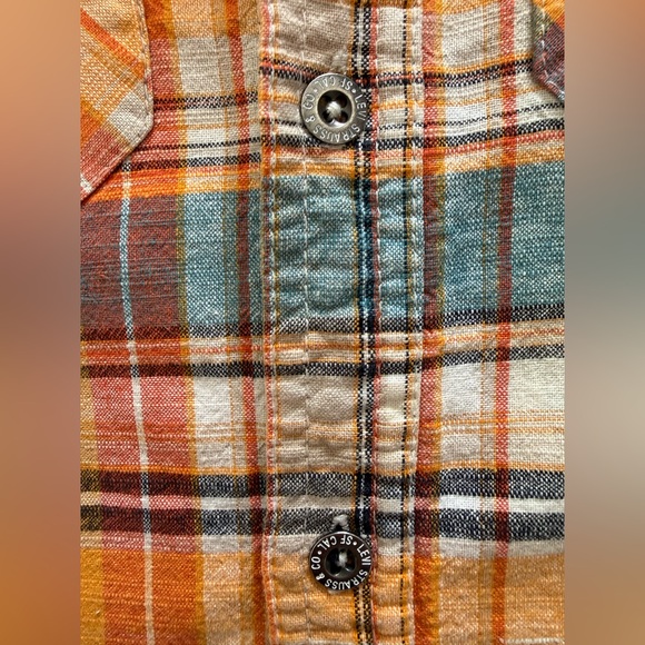 Levi’s Plaid Kids Shirt - Multicolor size 4-5yrs - Picture 5 of 6